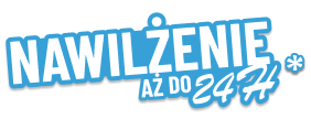 nawilżenie aż do 24 godzin *